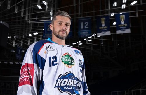 Leoš Čermák v dresu klubu "HC Kometa Brno"